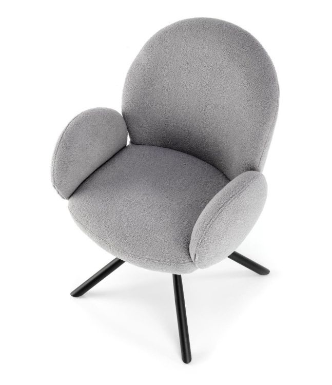 Krzesło Halmar tapicerowane K498 szare 1 szt