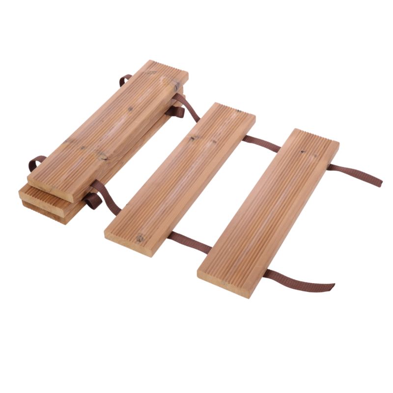 Ścieżka ogrodowa MODO24 termososna drewniana odporna na wilgoć trwała 0,5x1 m 1 szt.