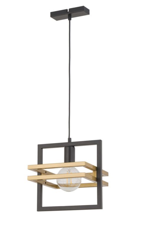 Lampa wisząca Sigma Lighting Merci 0386 czarno-złota dekoracyjna 1xE27 x 1 szt.