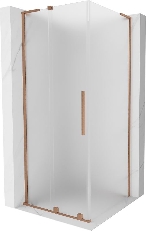 Kabina prysznicowa Mexen Velar L rozsuwana 120 x 120 cm szron miedź szczotkowana 1 szt.