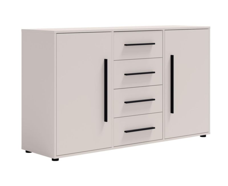 Komoda dwudrzwiowa z szufladami Bettso Maxivo nowoczesna do sypialni kaszmir 1szt.