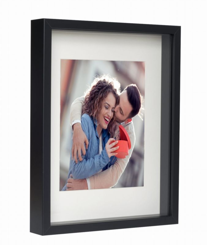 Ramka 3D box BD art głęboka 28x35 cm z passe-partout czarna 1 szt.