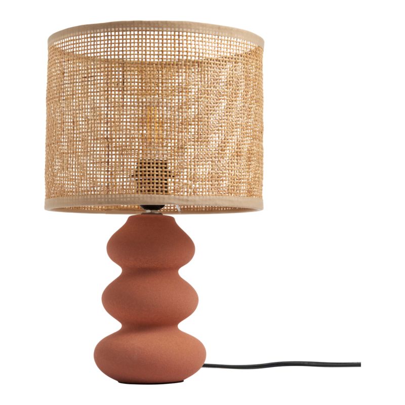 Lampa stołowa GoodHome Spirea 1 x E27 terakota