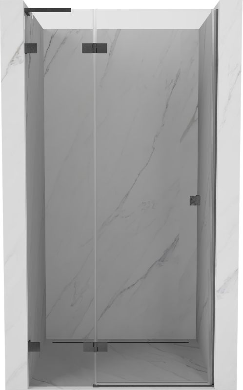 Drzwi prysznicowe uchylne Mexen Lunar L transparent gun gray 90 cm 1 szt.