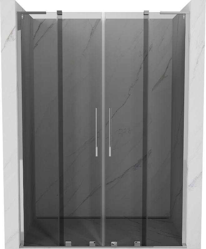 Drzwi prysznicowe rozsuwane Mexen Velar L grafit chrom 160x200 cm 1 szt.