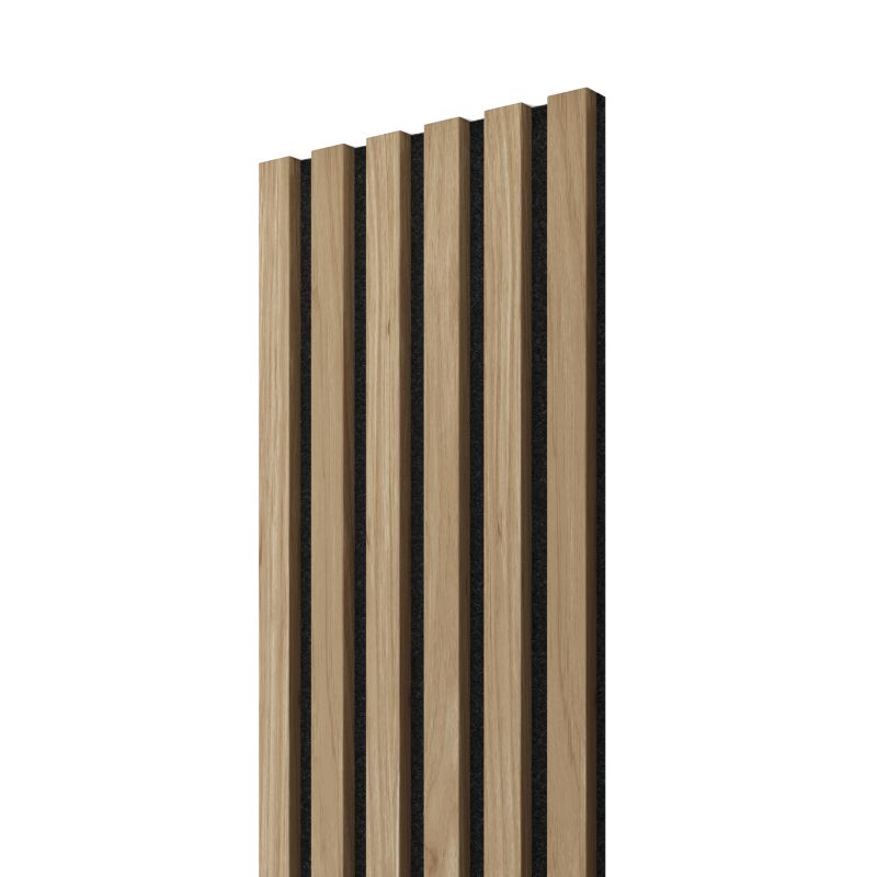 Lamele na czarnym filcu LAMELE3D dąb natura 1 szt