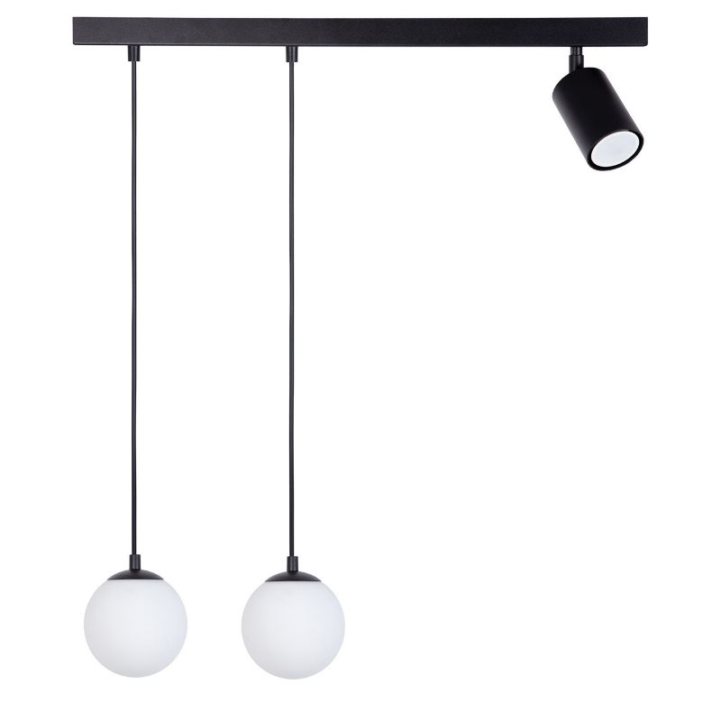 Lampa wisząca Sigma Lighting Tavira 7031 czarno-biała nowoczesna 3xG9+GU10 x 1 szt.