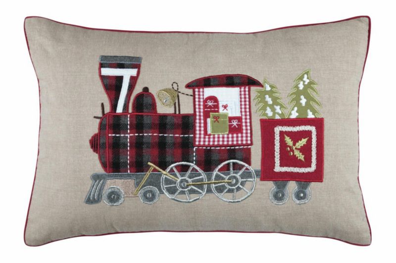 Poduszka Reveillon STOF Szaro-Czerwona Lokomotywa 40x60 cm 1 szt.