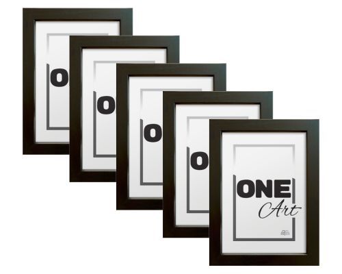 Zestaw ramek Hekla 21x29,7 czarny 5szt.