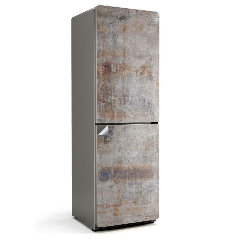 Ochronna naklejka na lodówkę Wallfluent 60x190 cm Tekstura surowego betonu 1 szt.