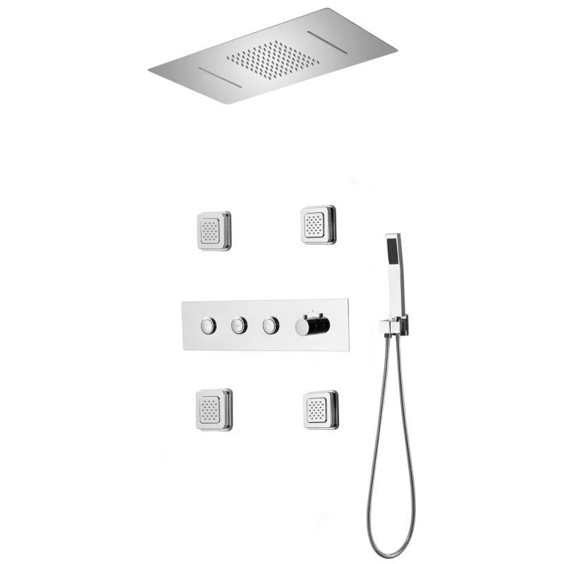 Zestaw prysznicowy podtynkowy Mexen Soler chrom 1 szt.