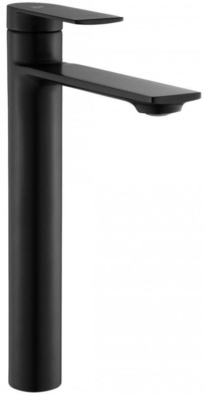 Bateria umywalkowa stojąca Rea Storm czarny mat, wysoka 29,5 cm, bez korka, 1 szt.