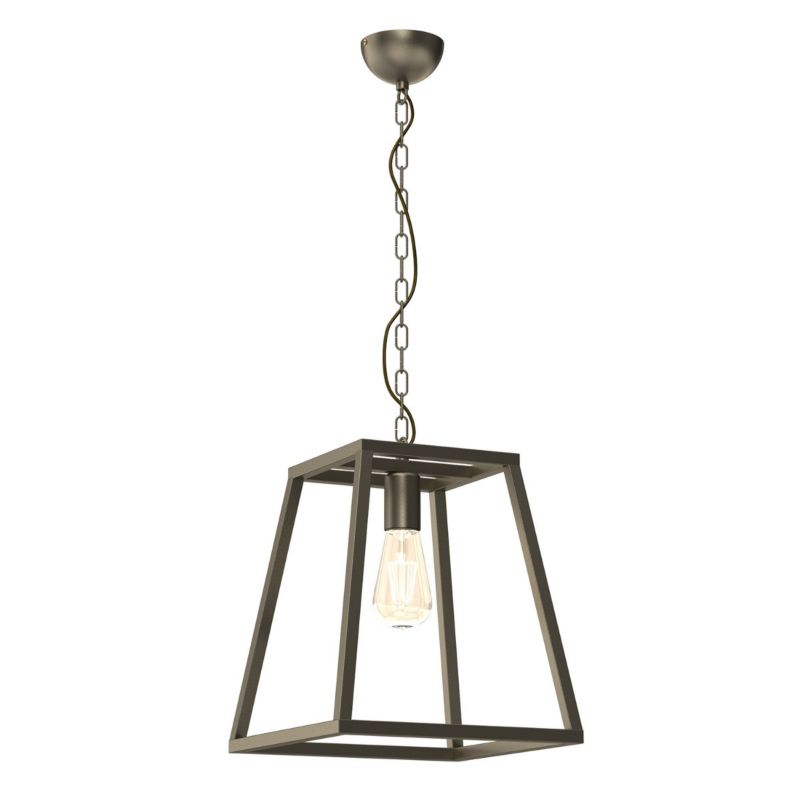 Lampa wisząca Luminex Frame tytanowe złoto wym: 80 x 30 x 30 cm 1xE27 x 15W 1 szt.