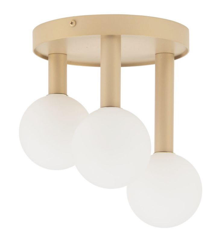 Lampa sufitowa wisząca Sigma Lighting Perla 4131 złoto-biała dekoracyjna 3xG9 x 1 szt.