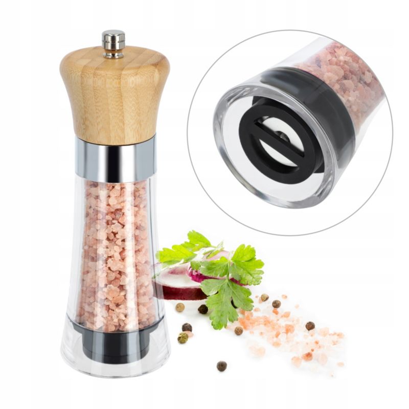 Młynek KADAX Do Pieprzu i Soli Ziół Ręczny Regulacja 1szt.