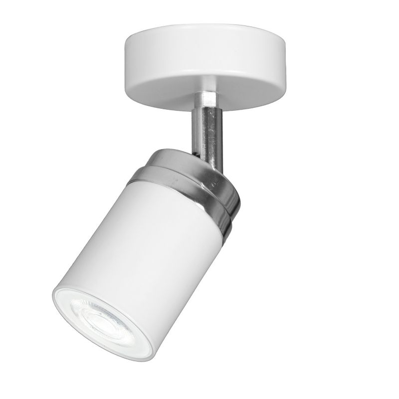 Lampa sufitowa Luminex Reno biały mat-chromowana 1 x GU10 x 15W wym: 17 x 8 x 8 cm - 1 szt.