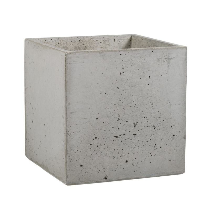 Donica Zadora Betonowa Zewnętrzna BOX M 45x45x45 szary naturalny 1 szt