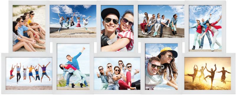 Galeria na 10 zdjęć 10 x 15 cm biała