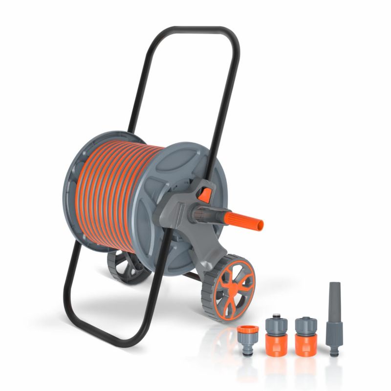 Wózek z wężem ogrodowym GardenX, 20m, 1 szt.