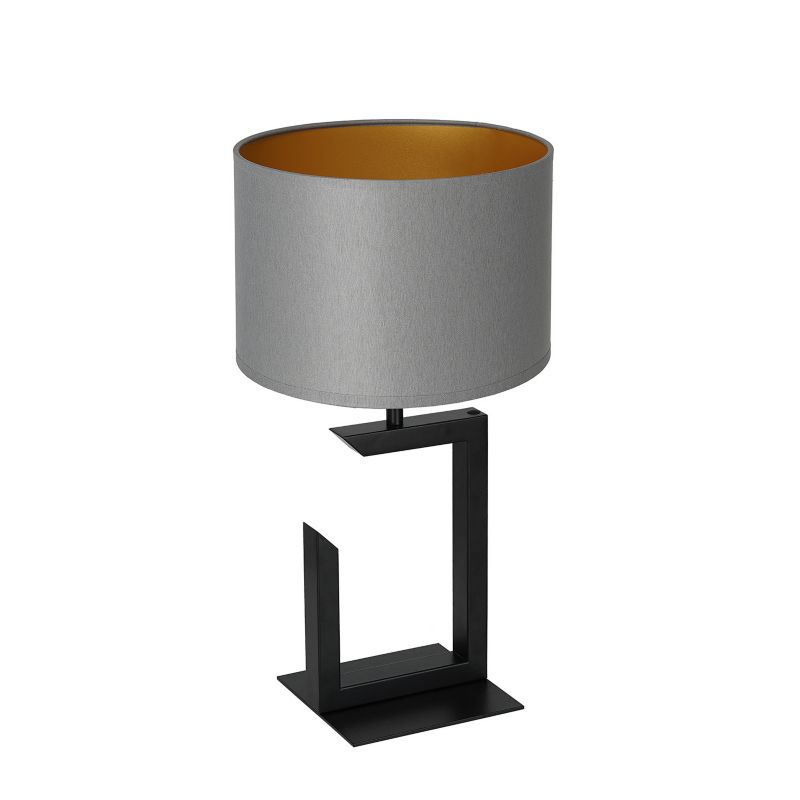 Lampka stołowa Luminex Table Lamps czarny mat-szara-złota 1 x E27 x 15W IP20 wym: 45 x 25 x 25 cm metal - 1 szt.