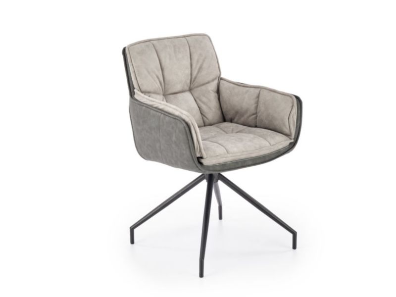 Krzesło Halmar tapicerowane K523 szare 1 szt