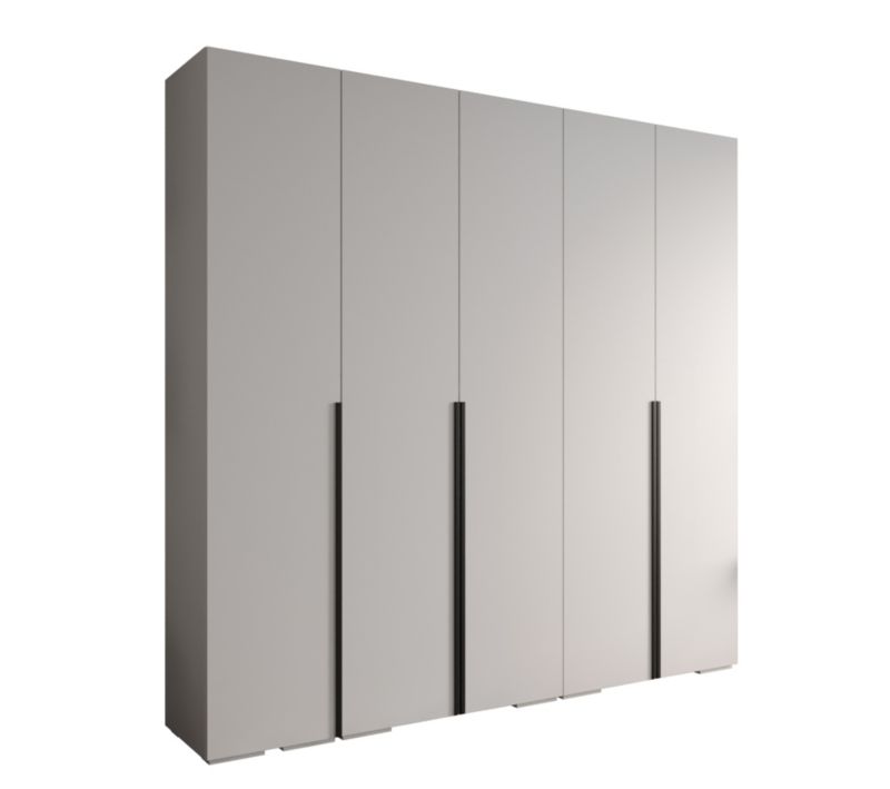 Szafa uchylna ubraniowa INOVA 1 (biały/czarny) 2,5