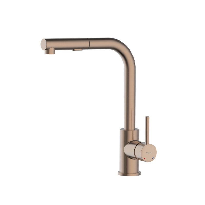 Bateria kuchenna Oltens Myvat z wyciąganą wylewką, miedź szczotkowana 1 szt.