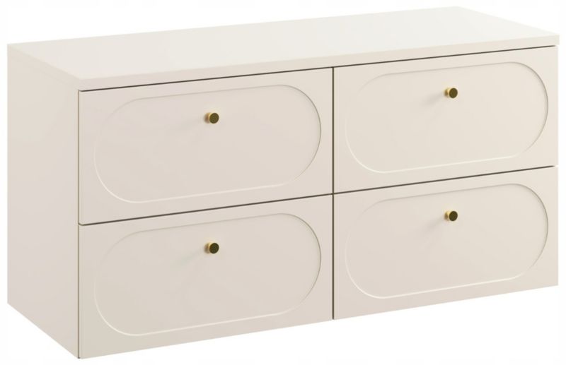 Szafka pod umywalkę Furnidea 120 cm beż piaskowy Donna Sand z blatem 1 szt.