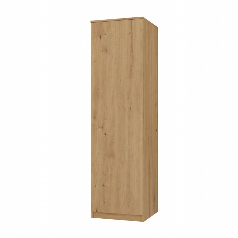 Szafa Topeshop SD-50 Garderoba 2 Drzwi Dąb Artisan 50x50x180 cm 1 szt.