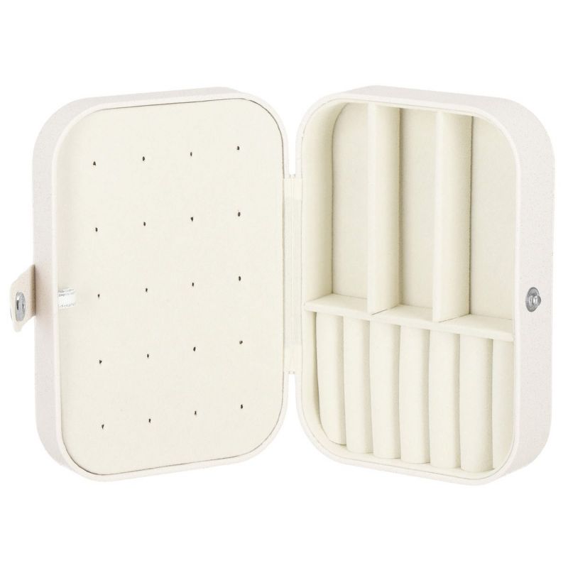 Szkatułka na biżuterię Springos 16x11x5 cm organizer z przegródkami ekoskóra 1 szt.