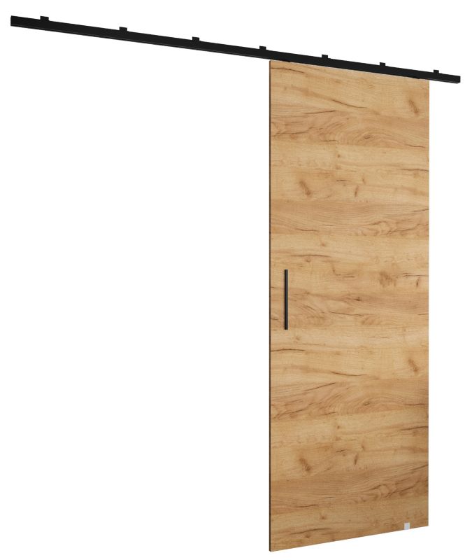 Drzwi przesuwne naścienne Abiks ZONDA I 90 dąb craft złoty 1 szt.