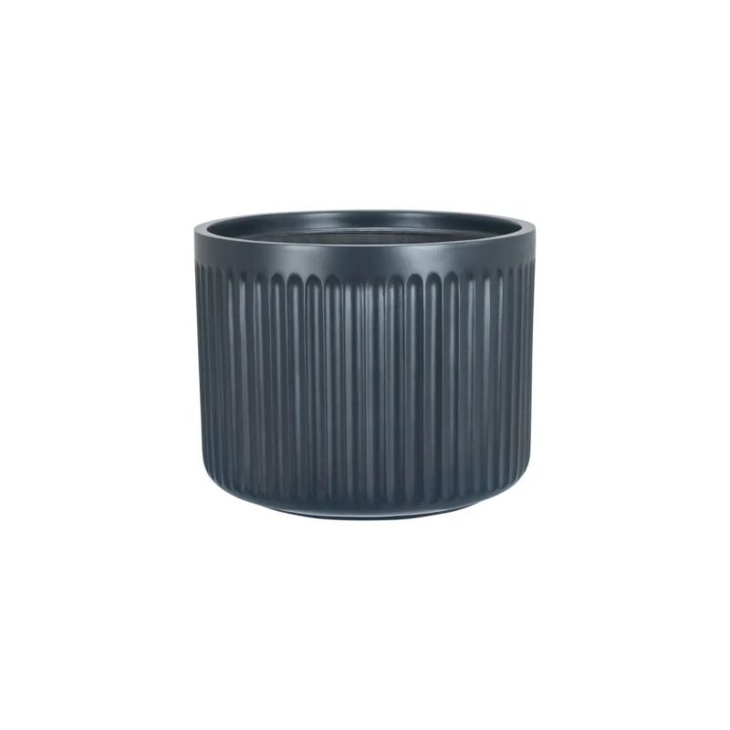 Doniczka Lechuza Z Włókna Szklanego Na Taras Do Domu LEO24 antracyt Mat 1 szt