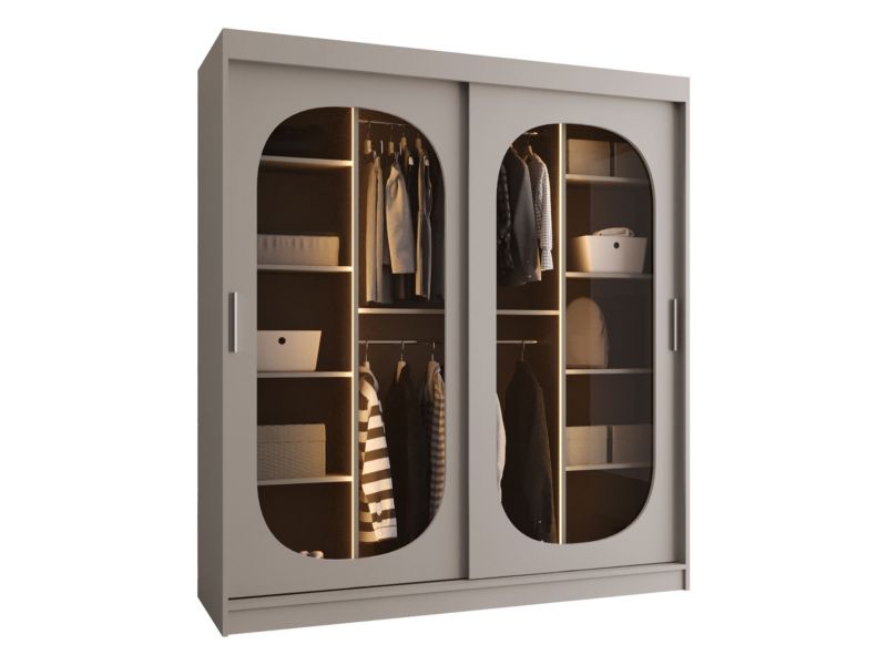 Szafa z oświetleniem MIRJAN 24 Bahrajn 180 kaszmir 1 szt.