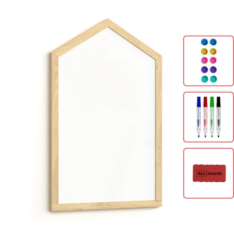 Tablica biała suchościeralna Domek 90x60cm 1 szt.