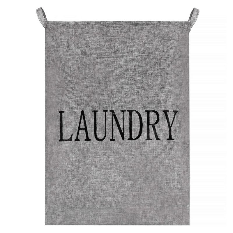 Kosz na pranie Springos 81 L pojemnik z uszami szary 1 szt.