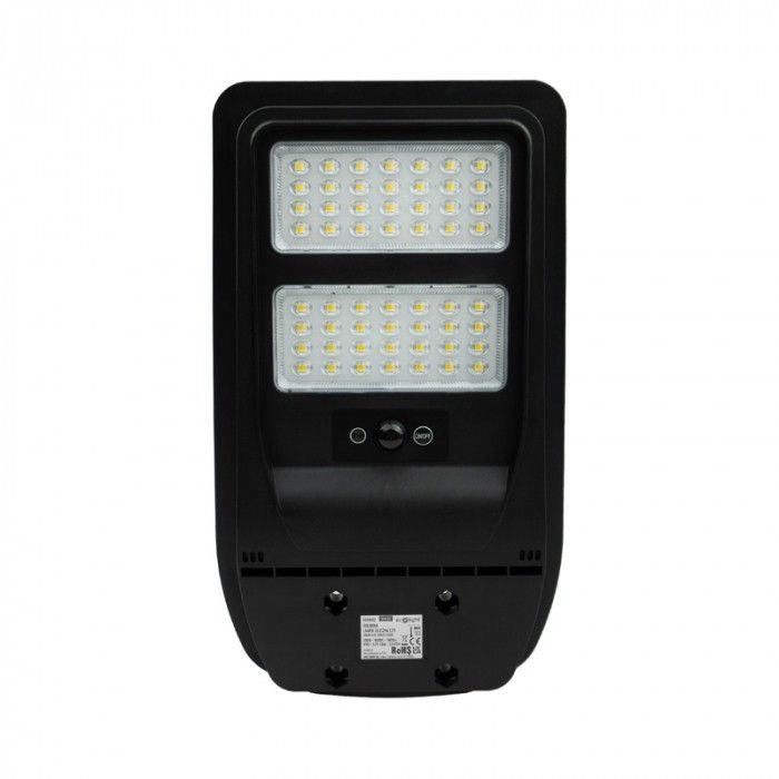 Lampa uliczna solarna Ecolight Place I Ulice szara LED 100W 4000K 1000lm Pilot IP65 wym: 46 x 17,5 x 4,7 cm - 1 szt.