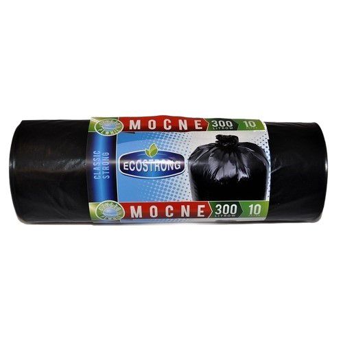 Worki na śmieci Ecostrong 300l Czarne Duże Super Mocne 10 szt.