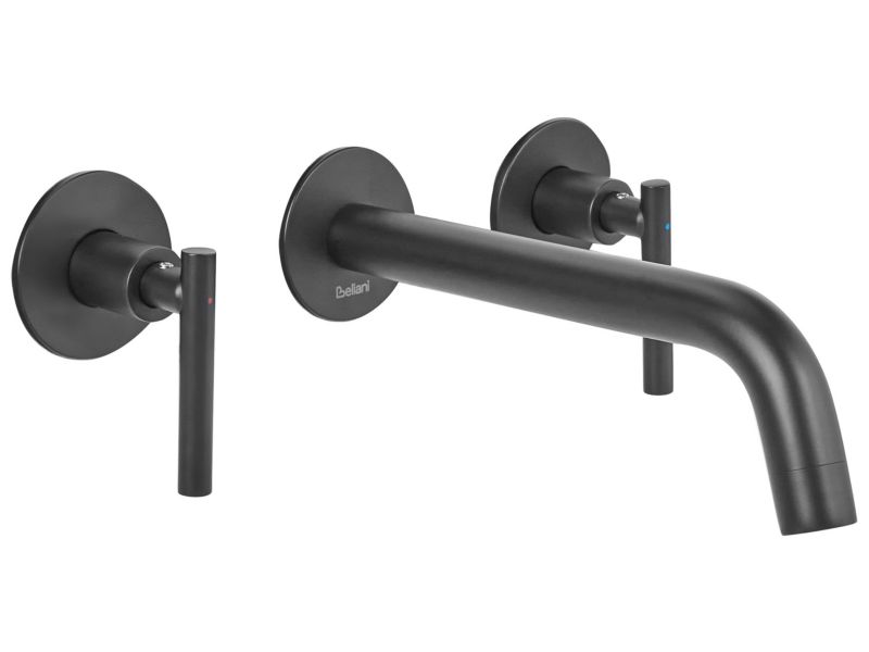 Bateria umywalkowa podtynkowa Ishinca Mosiądz Czarny 1 szt.