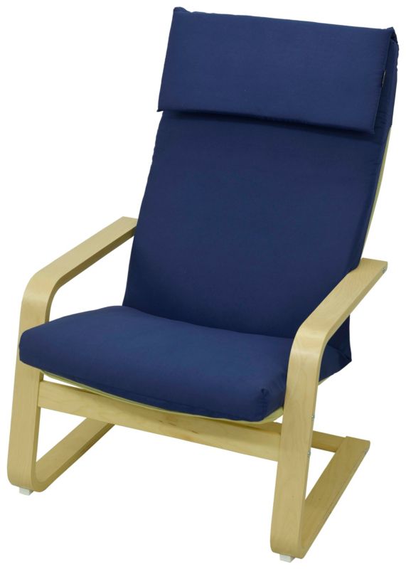 Poduszka na fotel Ikea Poang Pello AMPO wygodna granatowy 1 szt.