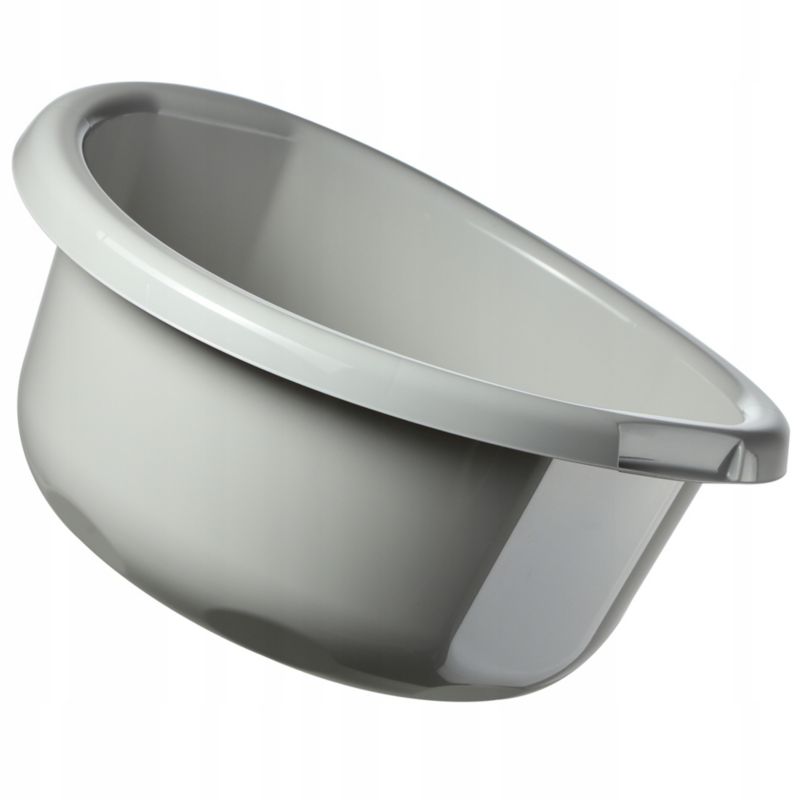 Miska KADAX Plastikowa Na Pranie 30L Duża miednica Okrągła Solidna szara 1 szt.