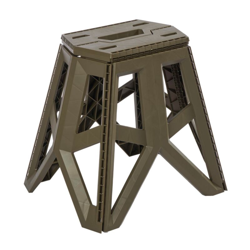 Składane krzesło turystyczne Keeeper Tom o udźwigu 120kg, oliwkowe, wymiary 29 x 20 x 39 cm, 1 szt.