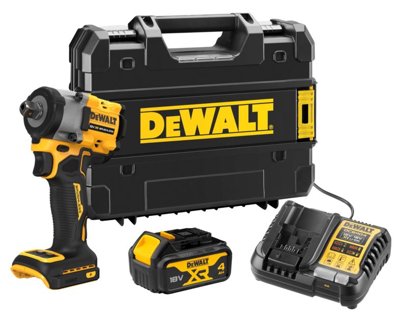 Klucz udarowy DeWalt kompaktowy 1/2" 18V 1 x 4Ah