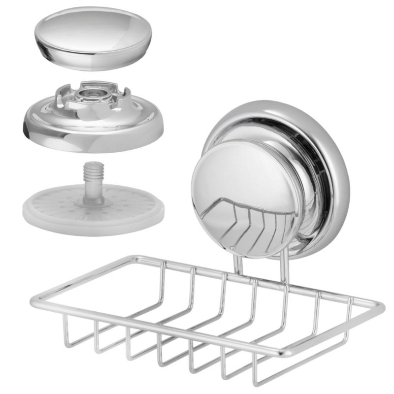 Mydelniczka łazienkowa GAVI - Yoka Home ścienna na przyssawkę ze stali nierdzewnej - 1 szt.