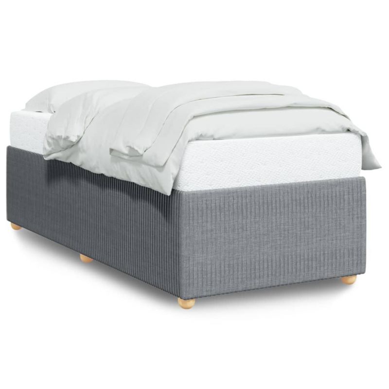 Łóżko tapicerowane WaszeMeble 100x200 cm jasnoszara WM-3284914 1 szt.