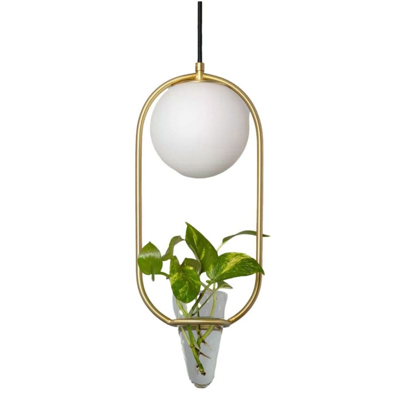 Lampa wisząca Abruzzo Milano złoto-biała wym: 120 x 19,5 x 20 cm 1xE27 x 40W 1 szt.