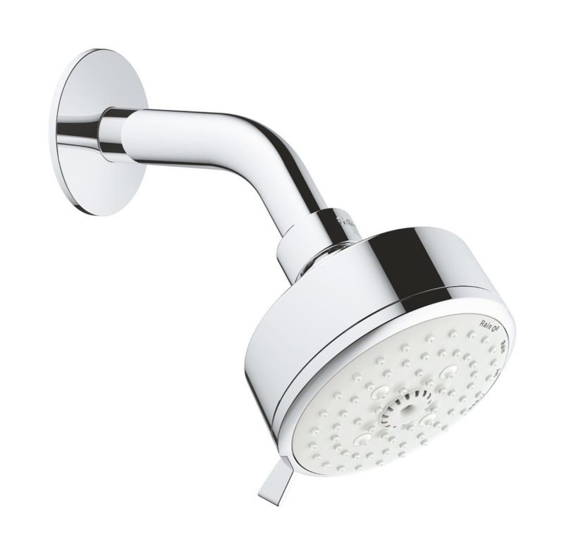 Deszczownica Grohe New Tempesta StarLight Chrome 10cm, 4 tryby natrysku, ramię, EcoJoy 1 szt.