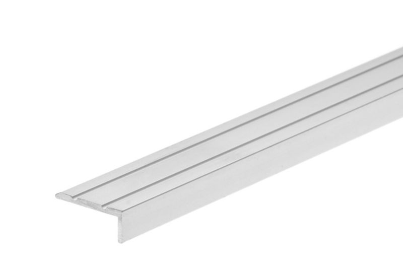 Profil schodowy klejony Cezar Srebrny 2700x25x10mm aluminiowy 1 szt.