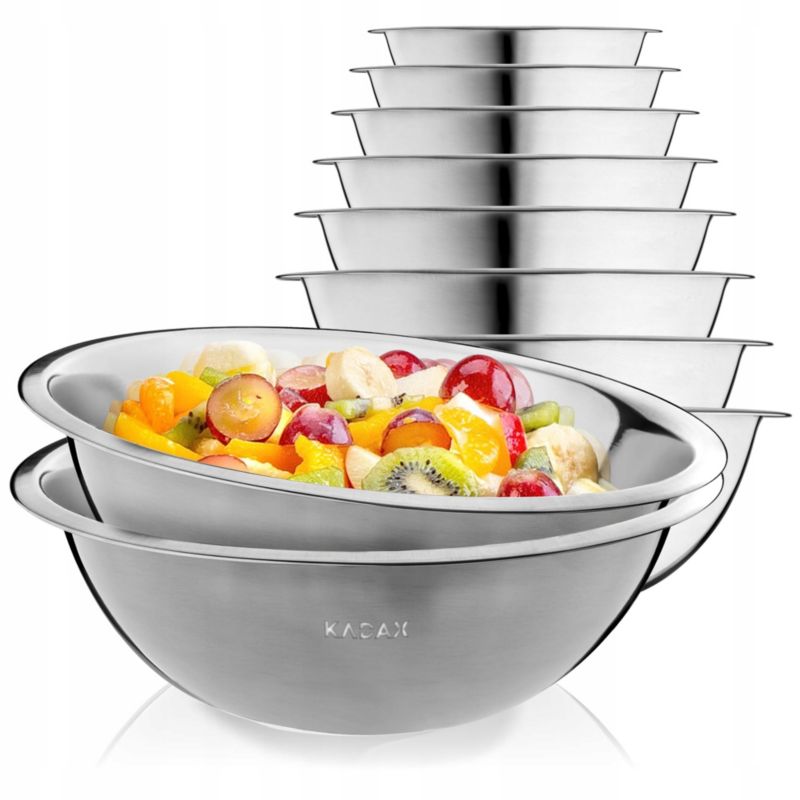 Miska KADAX Kuchenna metalowa Do Sałatek Komplet 2szt
