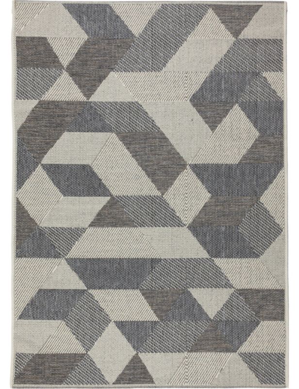 Dywan płasko tkany Tekla e-floor 160x230 cm geometryczny beżowy 1 szt