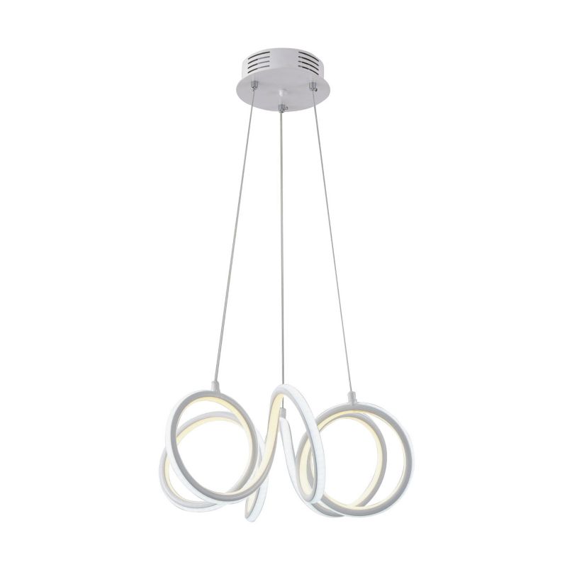 Żyrandol Kaja Emilly 2855 biały nowoczesny wbudowany LED 142W 1 szt.